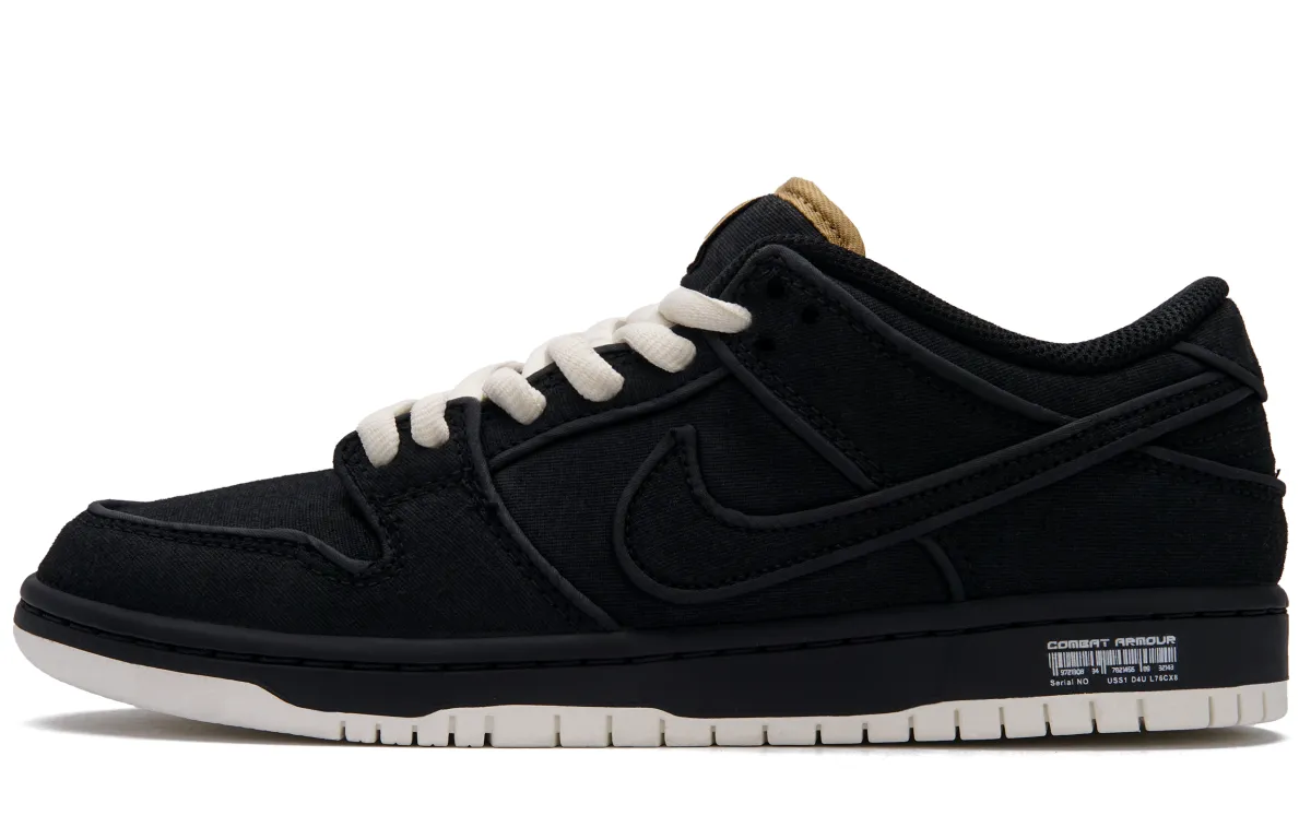 Nike Dunk SB Slip Resistant Cushioning Abrasion Resistant Low top Skateboard Shoes Unisex Black