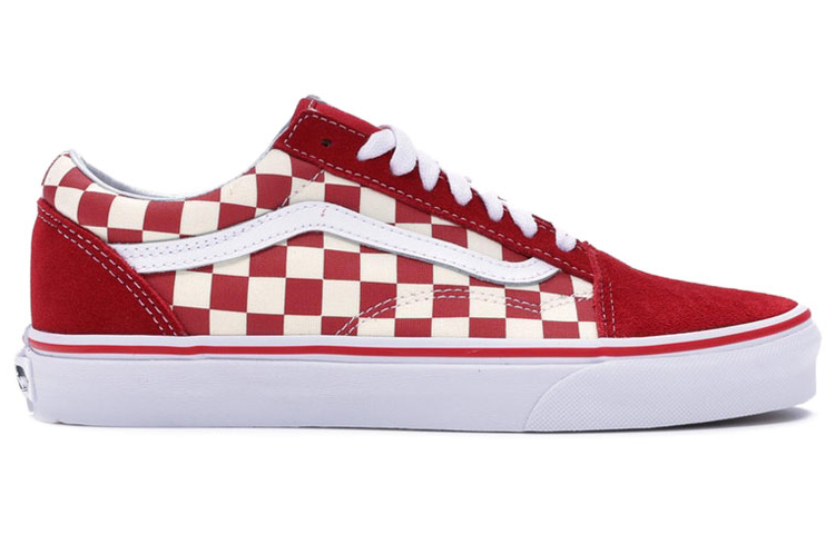 Кеды Vans Old Skool (красно-белые) — фото 2
