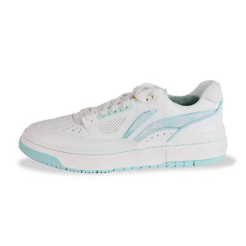 Li Ning Slip Resistant Slip Resistant Low top Skateboard Shoes Rising Stars Basketball Culture Shoes Men's White