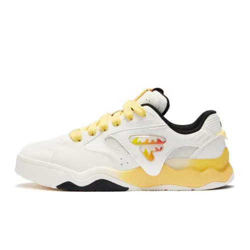 FILA FUSION Kick 2.0 Low top Skateboard Shoes Men's White Yellow