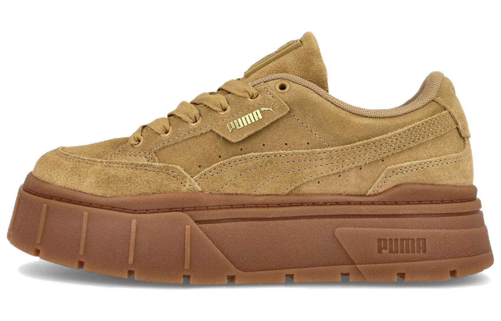 Женские кеды PUMA Mayze Stack Suede (коричневые)