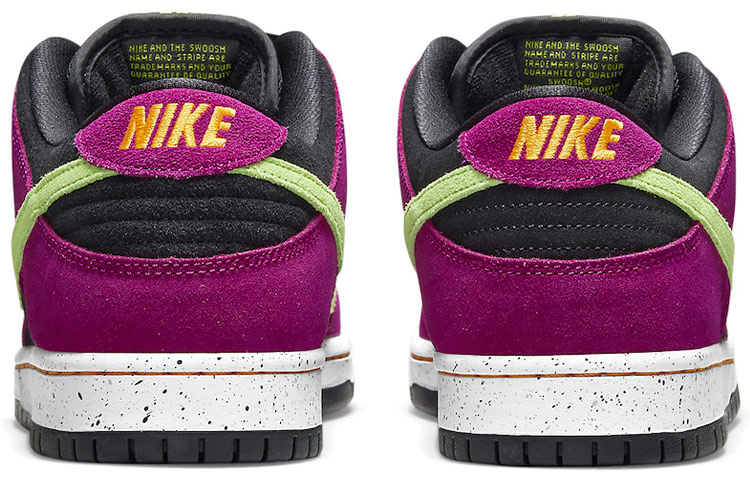 Кроссовки Nike Dunk SB pro "red plum" (сливово-черные) — 黑/玫红 — фото 5