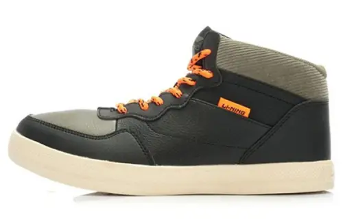 Li Ning Coverage Thermal Slip Resistant Mid top Skateboard Shoes Men's