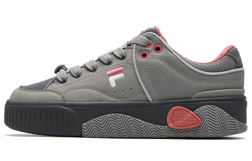 FILA FUSION Low Top Skate Shoes 'Grey Pink' Women's
