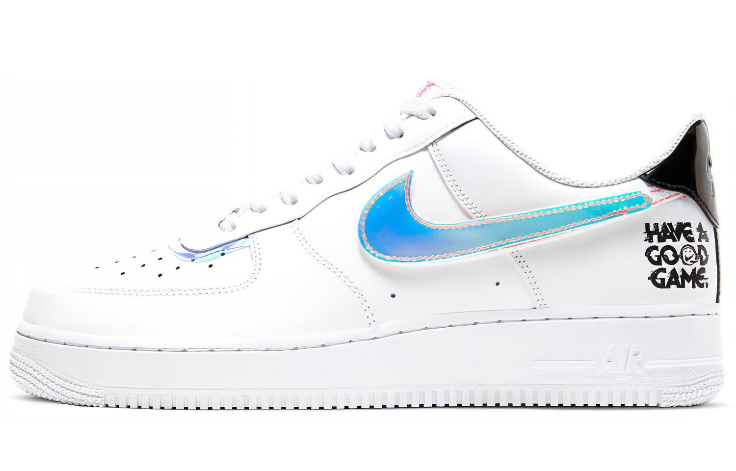 Nike Air Force 1 07 LV8 \ "Good Game \" Colorful laser game pixel low -top shoes men and women white