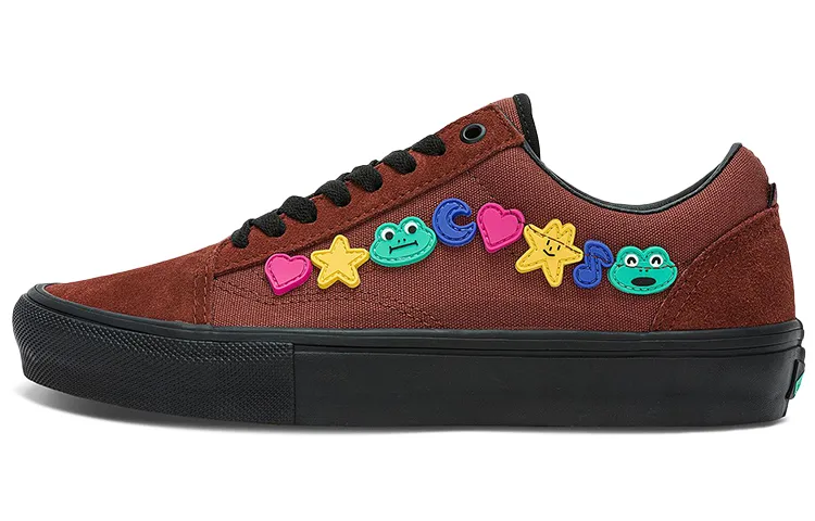 Old Skool Frog Skateboards x Old Skool Skate Vans 'Brown'