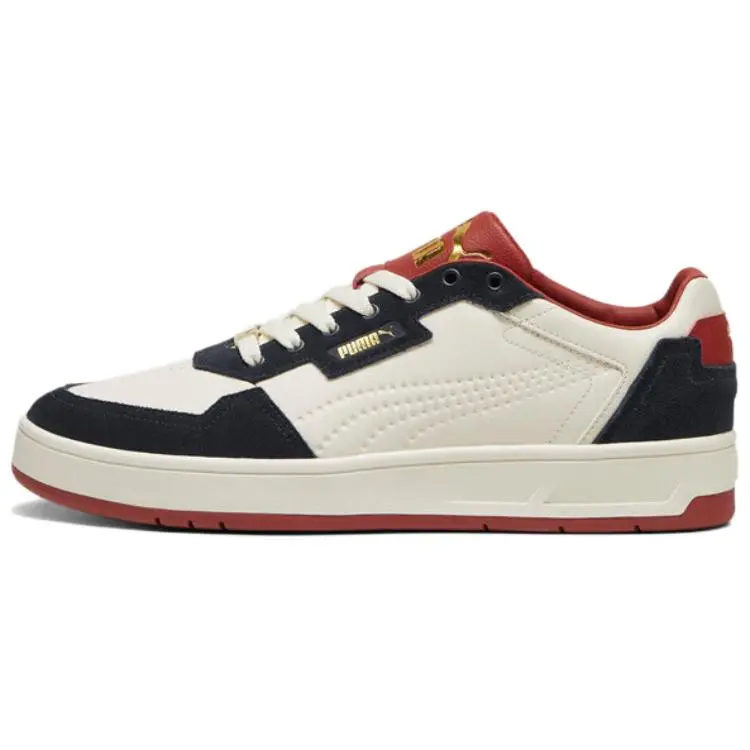 PUMA Court Classic Low top Skateboard Shoes Unisex White Marine Blue