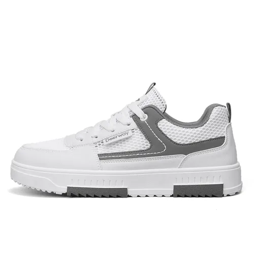 DEERWAY Slip Resistant And Breathable Low top Skateboard Shoes Men's