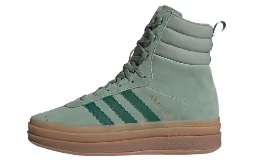 Adidas Gazelle Boot Silver Green Gum Women's