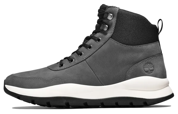 Timberland Boroughs Abrasion Resistant Abrasion Resistant High top Skateboard Shoes Men's Gray Black Multicolor