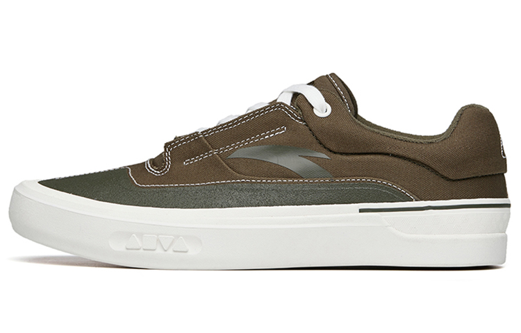 Anta Ao Li Fabric Slip Resistant Cushioning Slip Resistant Cushioning Low top Skateboard Shoes Men's Green