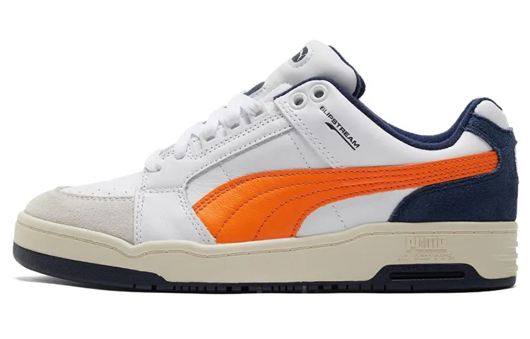 PUMA Slipstream Low Retro White Vibrant Orange