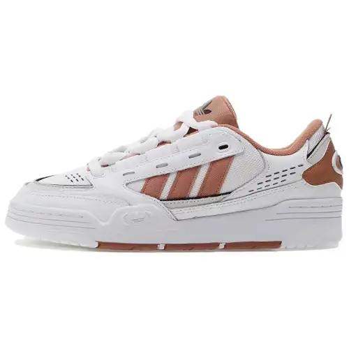 Adidas Originals Adi2000 Slip Resistant Abrasion Resistant Low top Skateboard Shoes Men's White Brown