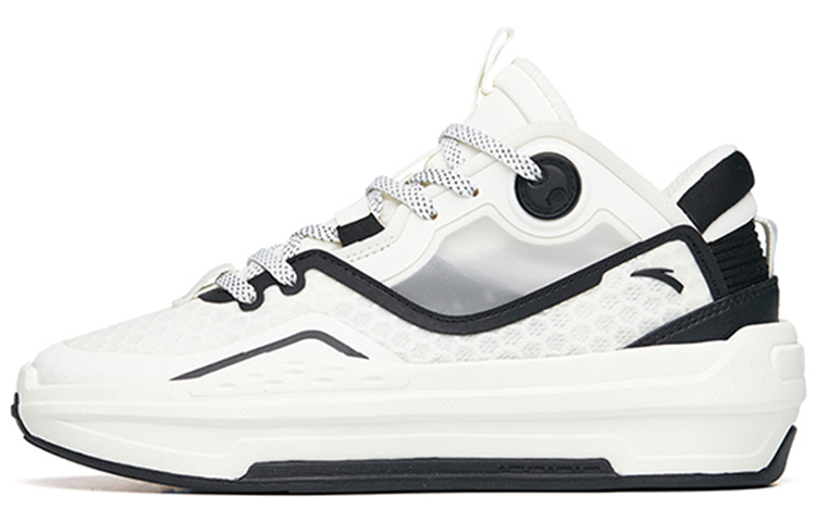 Anta C37 2.0 Lightweight Abrasion Resistant Low top Skateboard Shoes Women's White Black