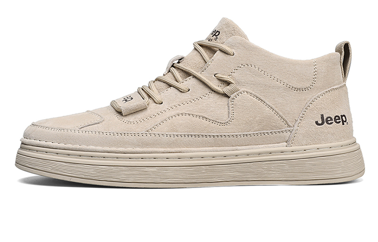 Jeep Pigskin Mid top Skateboard Shoes Men's Sand