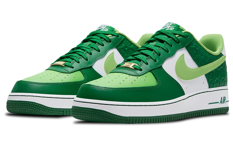 Кроссовки Nike Air Force 1 St. Patrick's Day (бело-зеленые) — фото 3