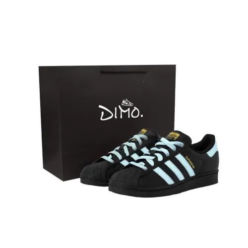 Adidas Originals SUPERSTAR Skateboard Shoes Unisex Low Top Black/Blue
