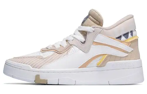 Li Ning Wave Slip Resistant Abrasion Resistant Slip Resistant Abrasion Resistant Mid top Skateboard Shoes Women's