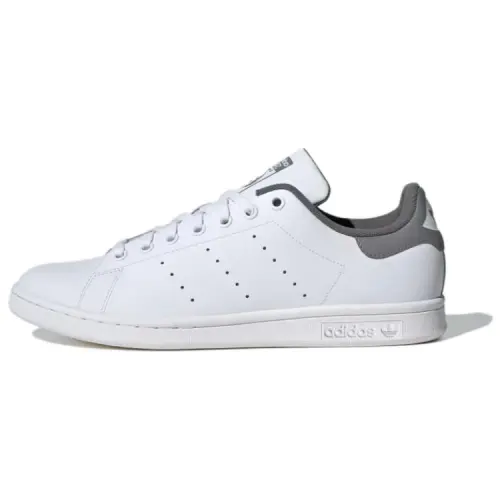 Adidas Originals Stan Smith Slip Resistant Abrasion Resistant Low top Skateboard Shoes Men's White Gray