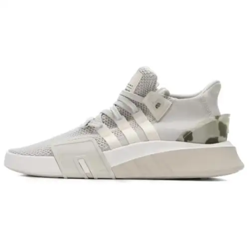 Adidas Originals Eqt Bask Adv Abrasion Resistant Lightweight Support Low top Skateboard Shoes Unisex White