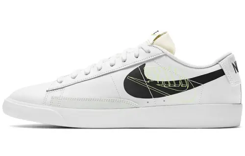 Nike Blazer Low Print White Black Volt