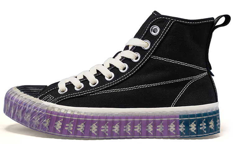 Kappa Lightweight Coverage High top Skateboard Shoes Unisex Black