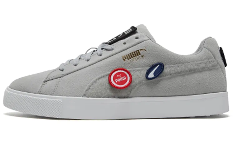 PUMA Suede G Patch Le Retro Low Tops Casual Skateboarding Shoes Unisex Gray
