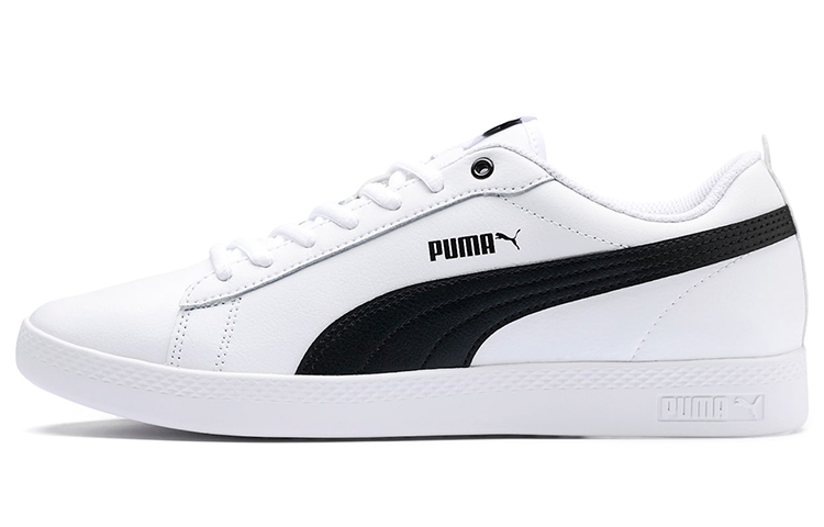 PUMA Puma Smash v2 Leather Low Top Sneakers Women's White Black