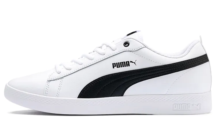 PUMA Smash V2 Leather 'White Black' Women's