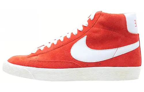 Nike Blazer High Suede Vintage Spice Coverage Lightweight And Breathable High top Skateboard Shoes Men's Red