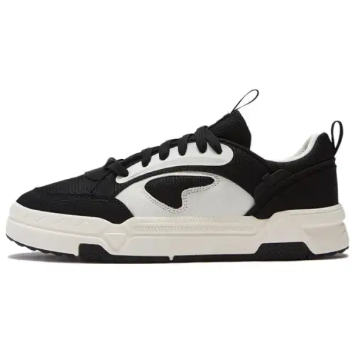 FILA FUSION BANK DX Lightweight Low top Skateboard Shoes Men's Black White