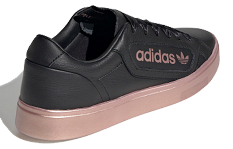 Женские кеды adidas Originals Sleek (черно-бронзовые) — фото 3