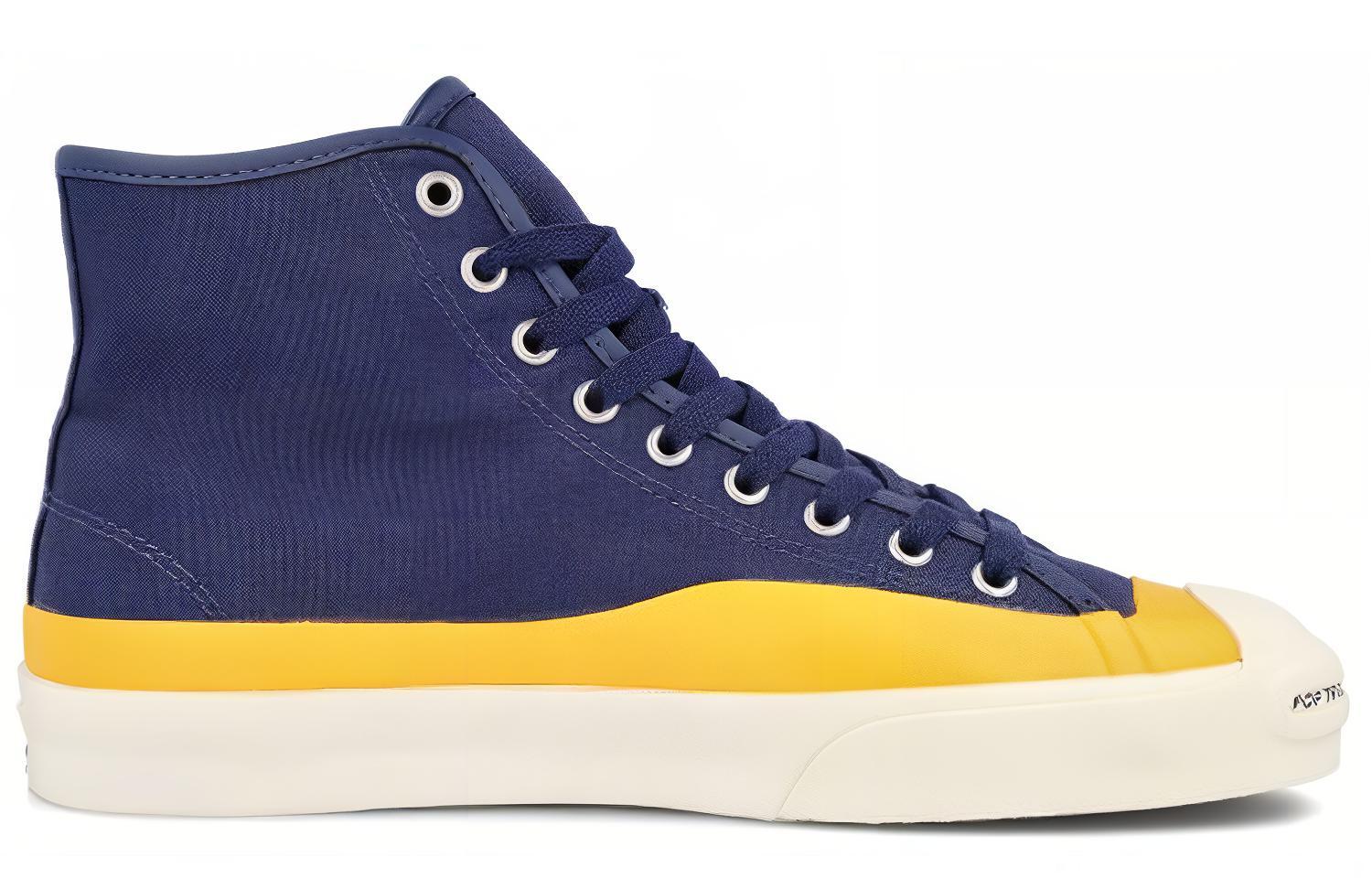 Кеды POP Trading x Converse Jack Purcell Pro PTC Hi (сине-желтые) — фото 2