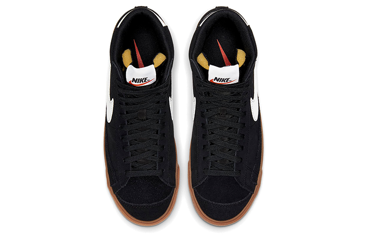 Женские кеды Nike Blazer 77 suede (черно-белый) — Чёрный / белый / коричневый — фото 4