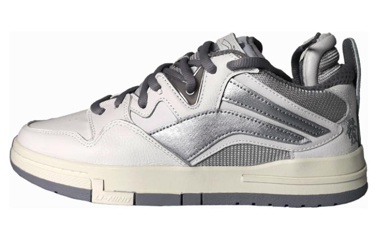 Li Ning Wave Pro Low top Skateboard Shoes Men's White Gray