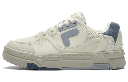 FILA FUSION Bank Skate Shoes 'Cream White Blue' Women's