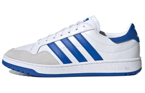 Adidas Originals Team Court Low top Skateboard Shoes Unisex White Blue Gray