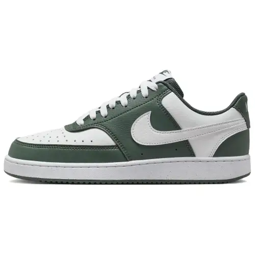 Nike Court Vision Slip Resistant Abrasion Resistant Low top Skateboard Shoes Women's Green White