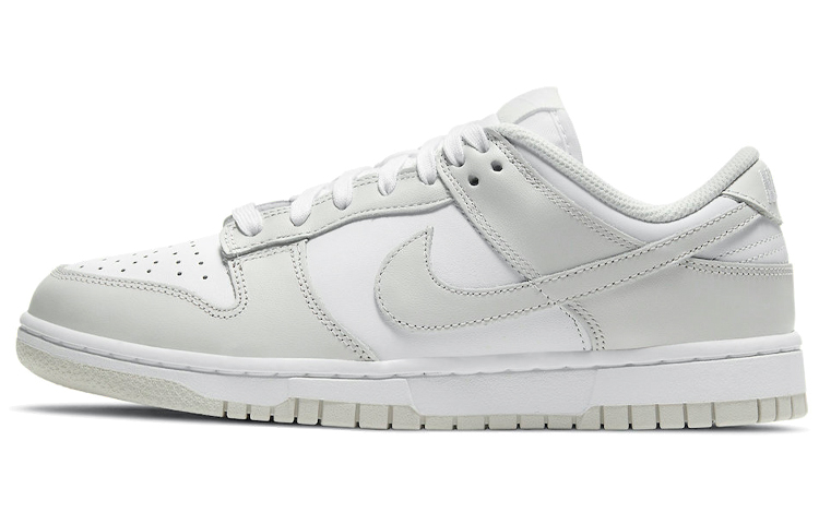 Nike Dunk Leather Low PHOTON DUST Boyish Low-top Sneakers Women's White Gray