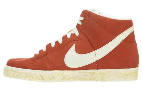 Nike Dunk High Slip Resistant High top Skateboard Shoes Unisex Brown White