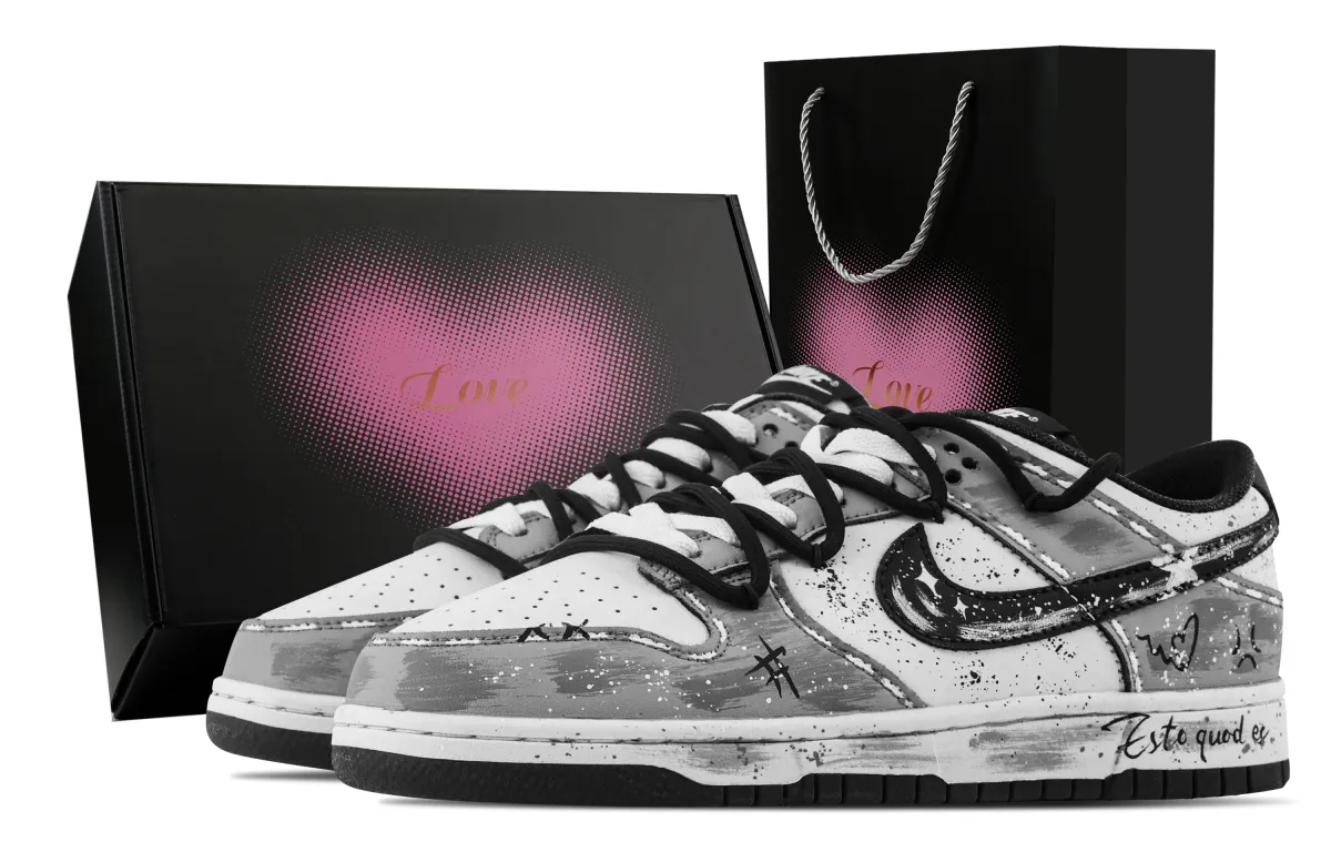 Nike Dunk Freedom Street, Heart Box Slip Resistant Abrasion Resistant Low top Skateboard Shoes Unisex