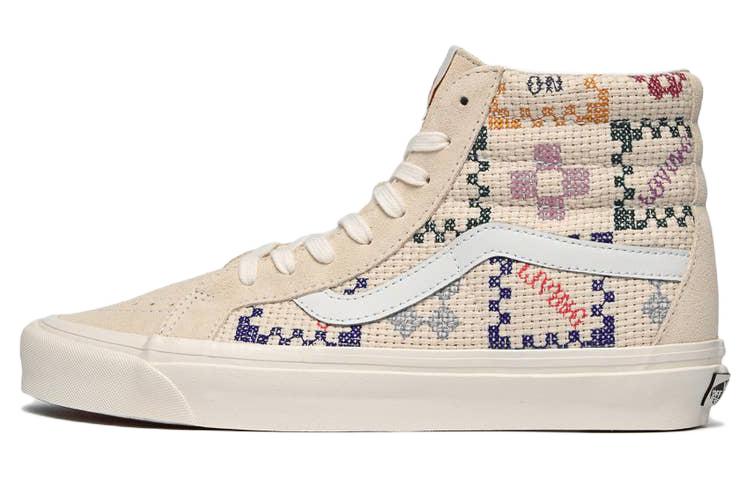 Vans SK8 Hi 38 Dx Shoes 'Beige Multi' Women's