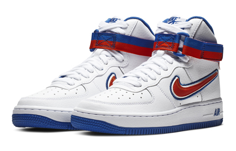 Кеды Nike Air Force 1 LV8 Sport (белый / синий / красный) — фото 3
