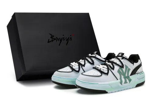 MLB Chunky Liner 811 Manufacturing, Heartbeat Wave Frequency Blue, Special Shoe Box Low top Skateboard Shoes Unisex