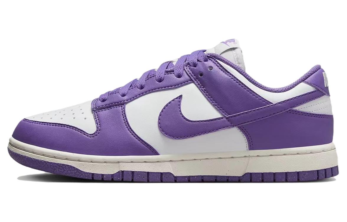 Женские кроссовки Nike Dunk Low (фиолетово-белые)