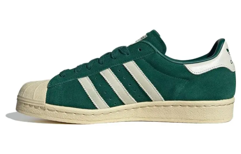Adidas Originals Superstar 82 Comfortable Low top Skateboard Shoes Men's Beige Green