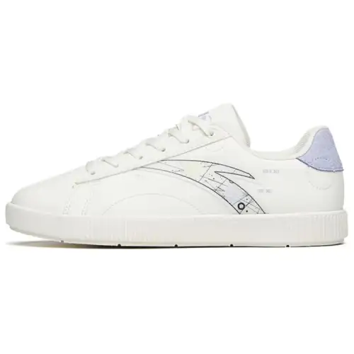 Anta Life Collection Slip Resistant Cushioning Abrasion Resistant Low top Skateboard Shoes Women's White Purple