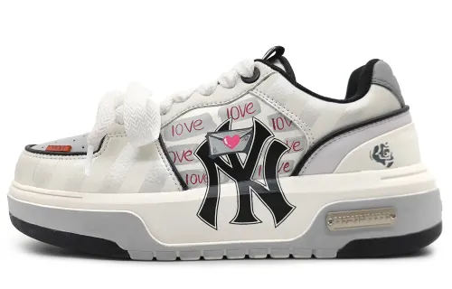 MLB Chunky Liner Low top Skateboard Shoes Unisex White Gray
