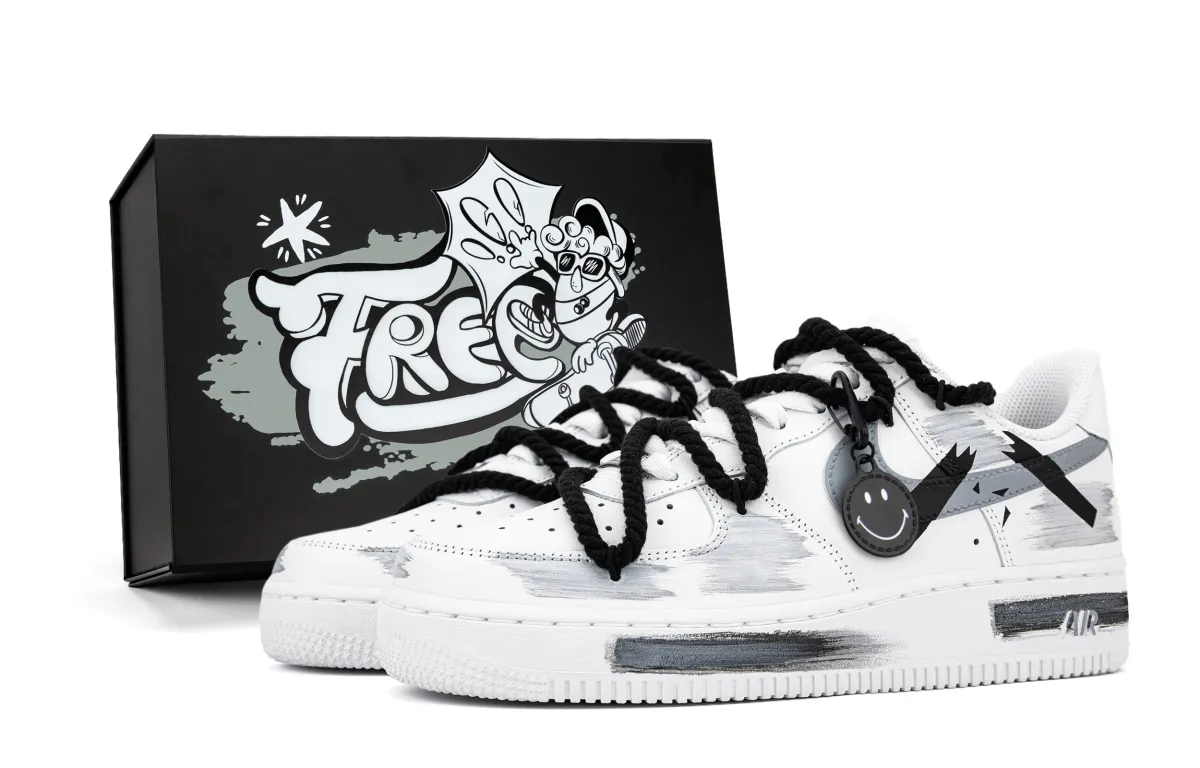 Nike Air Force 1 Non Slip And Waterproof Abrasion Resistant Lightweight Breathable Low top Skateboard Shoes Unisex