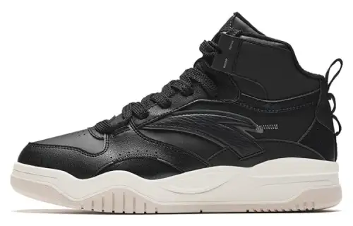 Anta Grand Slam Wave Shoes, Fleece Lined Slip Resistant, Abrasion Resistant, Breathable Mid top Skateboard Shoes Men's